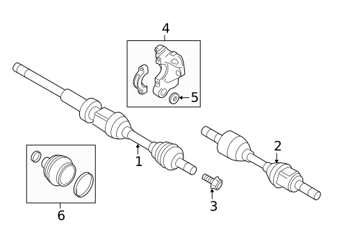 Drive Axles for 2015 Volvo V60 #0