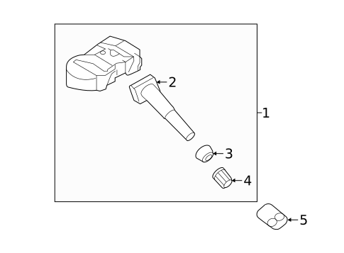 Tire Pressure Monitor Components for 2022 Hyundai Accent #0