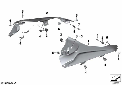 Motorcycle Trim Section, Windshield for 2017 BMW-Motorrad S 1000 RR #3