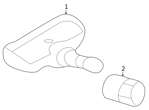 Tire Pressure Monitor Components for 2013 Mitsubishi Outlander #0