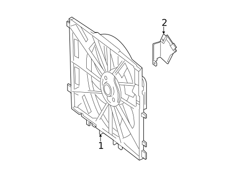 Cooling Fan for 2016 Mercedes-Benz CLA45 AMG #0