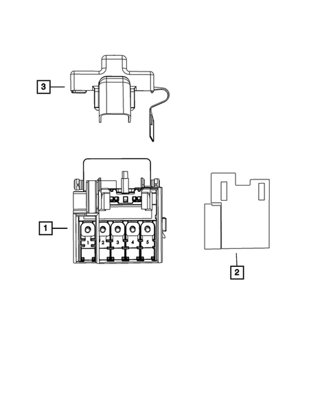 Power Distribution Center, Fuse Block, Junction Block, Relays and Fuses for 2013 Dodge Durango #1