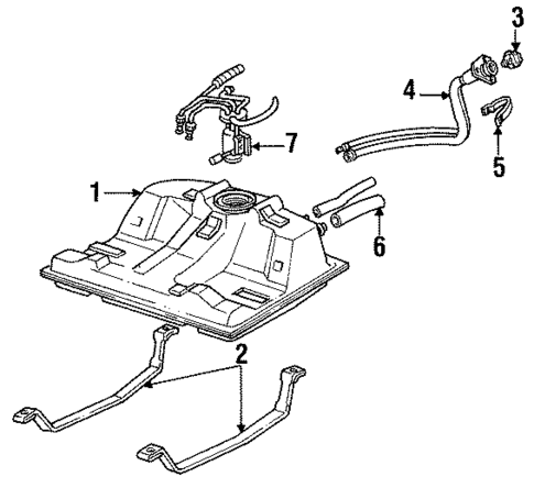 Fuel System Components for 1988 Buick Regal #0