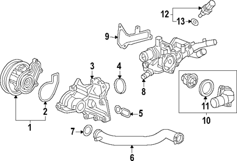 Water Pump for 2025 Honda Civic #0