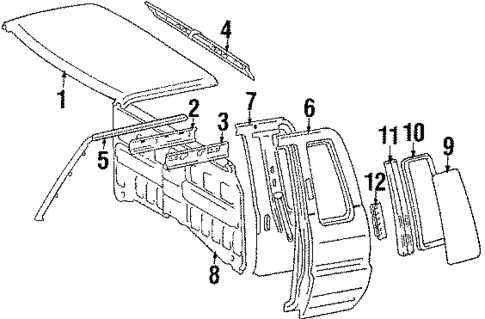 Cab Assembly for 1988 Toyota Pickup #0