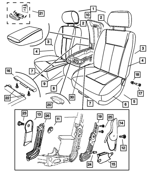 Front Seats - First Row for 2008 Dodge Dakota #3