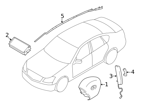 Air Bag Components for 2018 INFINITI Q70 #0