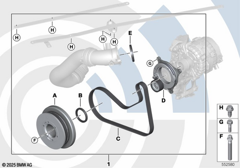 Belt Drive for 2019 BMW 740iX #2