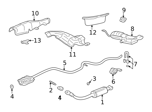 Exhaust Components for 2002 Pontiac Grand Am #0
