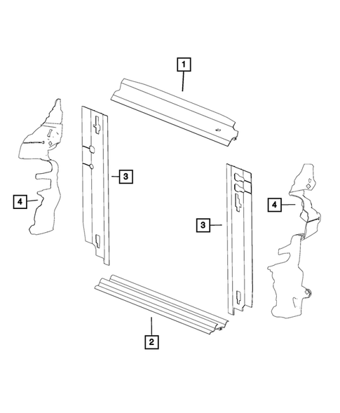 Radiator and Related Parts; Charge Air Cooler for 2015 Dodge Grand Caravan #2