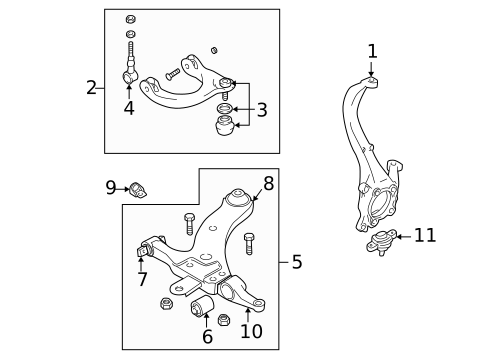 Suspension Components for 2006 Kia Amanti #1