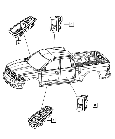 Switches for 2013 Ram 3500 #7