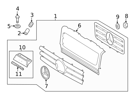 Grille & Components for 2018 Mercedes-Benz G63 AMG #0