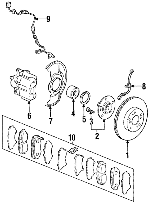 Anti-Lock Brakes for 2001 Honda Prelude #1