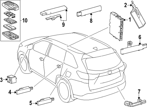Keyless Entry Components for 2025 Toyota 4Runner #0