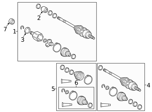 Drive Axles for 2022 Lexus RX350 #1