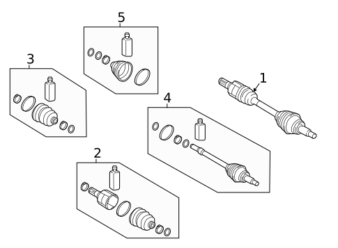 Drive Axles for 2023 Kia EV6 #1
