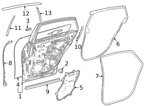 Door & Components for 2025 Toyota Mirai #0