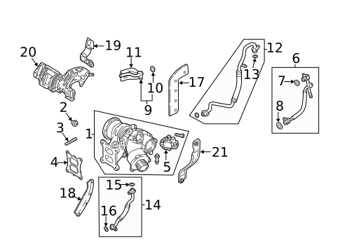 Turbocharger & Components for 2019 Audi A3 Quattro #2