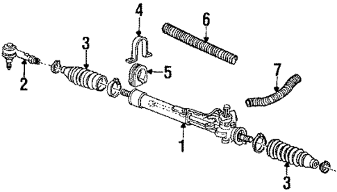Steering Gear & Linkage for 1990 Volkswagen Jetta #2