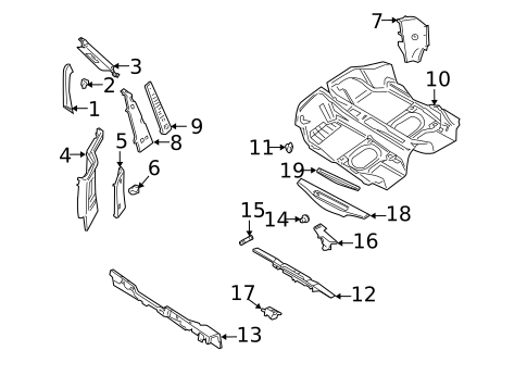 Interior Trim - Pillars for 1999 Porsche Boxster #0