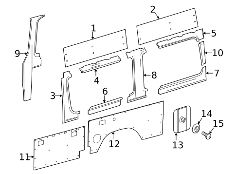 Interior Trim - Side Panel for 2019 Mercedes-Benz Sprinter 4500 #0
