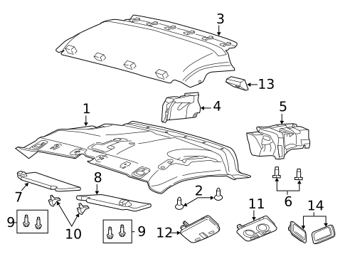 Interior Trim - Roof for 2023 Ram ProMaster 3500 #2