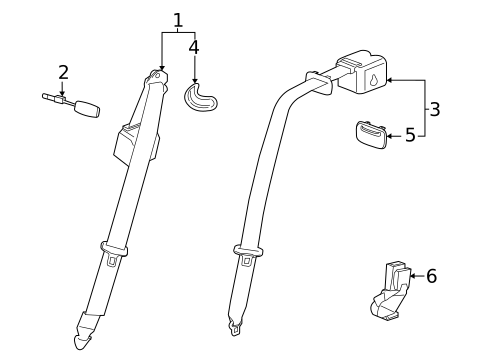 Seat Belt for 2024 Cadillac CT4 #0