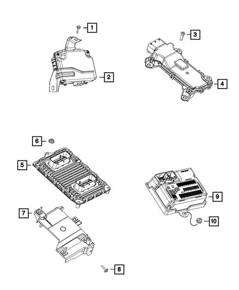 Keys, Modules and Engine Controllers for 2017 Chrysler 200 #3