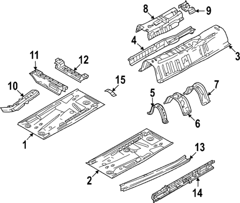 Floor & Rails for 2023 Mazda CX-30 #0