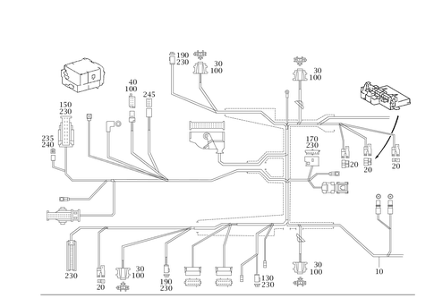 Cable Harness for Comtrol Display System Oms for 2006 Mercedes-Benz S55 AMG #2