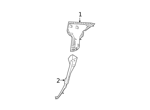 Interior Trim - Quarter Panels for 2011 Mazda 3 #1