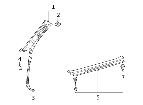 Interior Trim - Pillars for 2012 Lexus IS350 #0