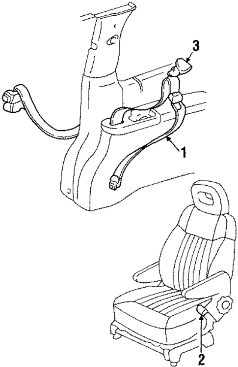 Seat Belt for 2003 Oldsmobile Silhouette #1