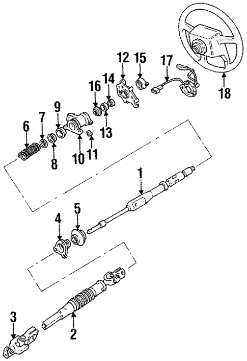 Steering Column Assembly for 1992 Volvo 940 #0