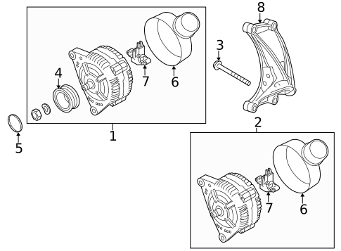 Alternator for 2010 Audi S4 #0