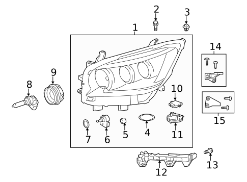 Bulbs - Chassis for 2016 Lexus GX460 #3