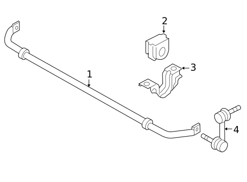 Stabilizer Bar & Components for 2010 INFINITI M45 #2