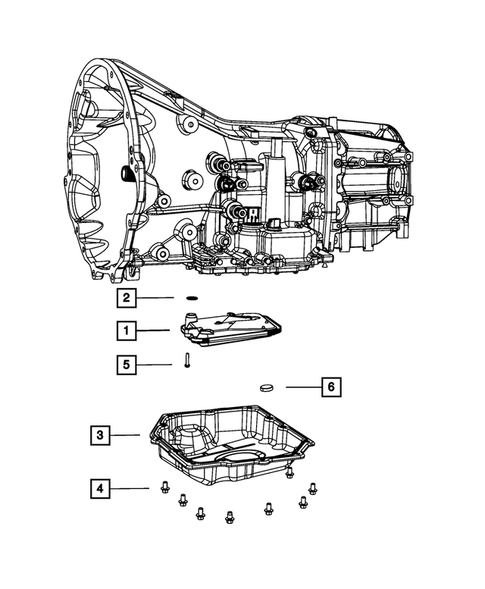 Case, Extension, Oil Pan, and Indicator (Dipstick) for 2009 Dodge Challenger #2