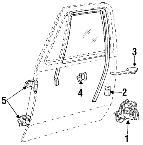 Door for 1985 Dodge W150 #1