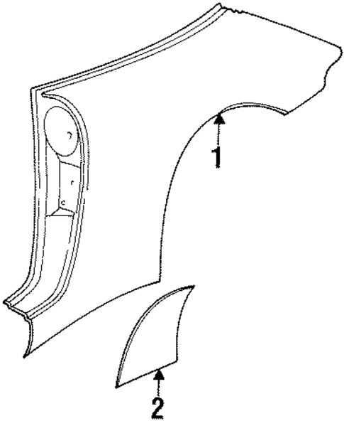 Quarter Panel & Components for 1996 Porsche 911 #0