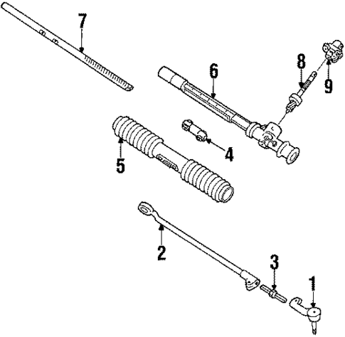 Steering Gear & Linkage for 1989 Buick Skyhawk #3