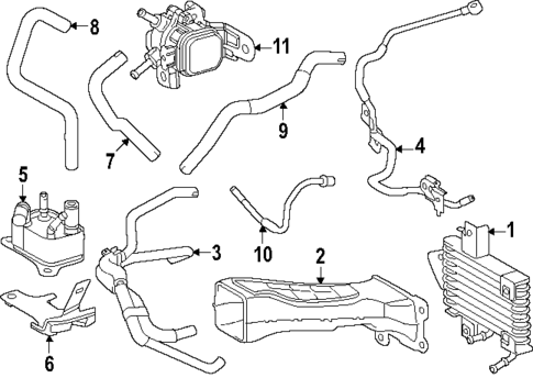 Trans Oil Cooler for 2025 Lexus TX550h+ #0