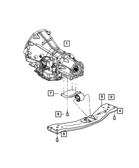 Engine Mounting for 2004 Jeep Liberty #2