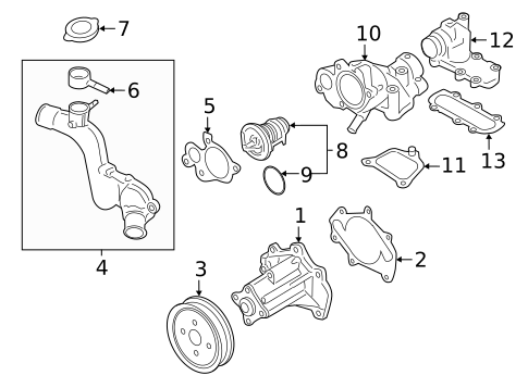 Water Pump for 2016 INFINITI Q70 #0
