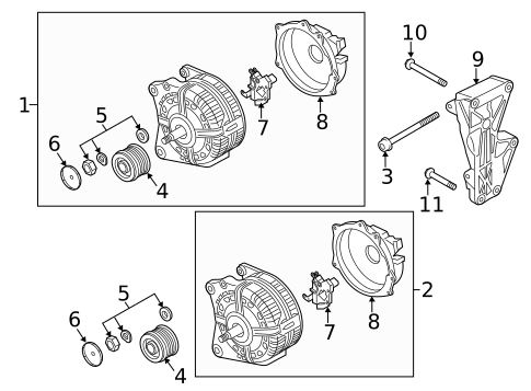 Alternator for 2014 Audi R8 #0