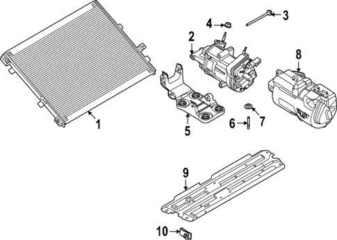 Condenser, Compressor & Lines for 2024 Ford F-150 Lightning #2