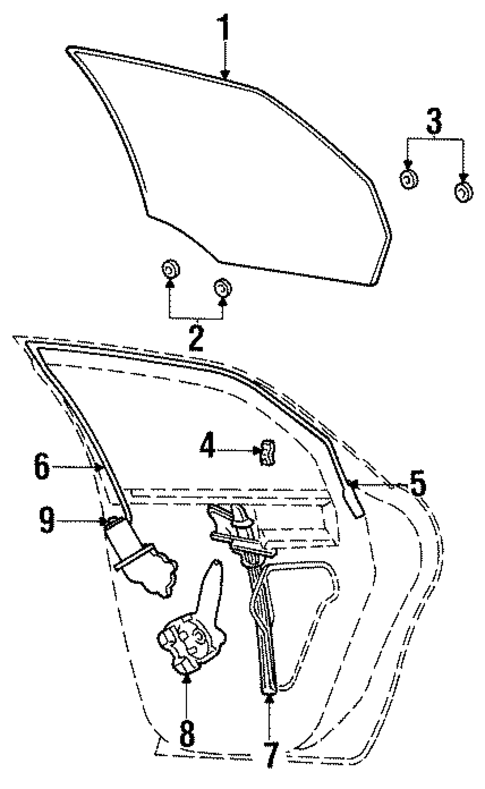 Rear Door for 1996 Mercury Sable #0