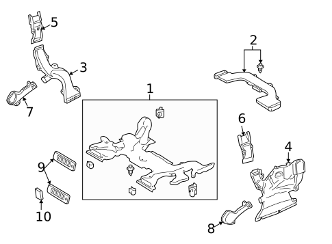 Ducts for 2017 Lexus LX570 #2