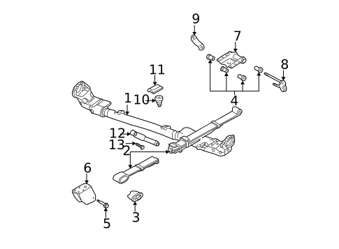 Rear Suspension for 2006 Dodge Grand Caravan #2